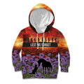 Personalised ANZAC Day Kid Hoodie Remembering the Animals of War