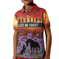Personalised ANZAC Day Kid Polo Shirt Remembering the Animals of War