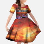 Personalised ANZAC Day Kid Short Sleeve Dress Remembering the Animals of War