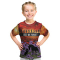 Personalised ANZAC Day Kid T Shirt Remembering the Animals of War