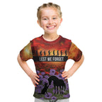 Personalised ANZAC Day Kid T Shirt Remembering the Animals of War