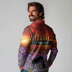 Personalised ANZAC Day Long Sleeve Polo Shirt Remembering the Animals of War