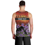 Personalised ANZAC Day Men Tank Top Remembering the Animals of War