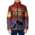 Personalised ANZAC Day Padded Jacket Remembering the Animals of War