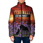 Personalised ANZAC Day Padded Jacket Remembering the Animals of War