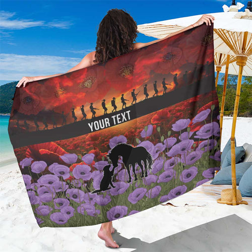 Personalised ANZAC Day Sarong Remembering the Animals of War