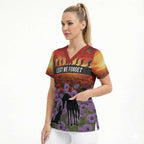Personalised ANZAC Day Scrub Top Remembering the Animals of War