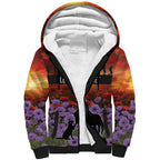 Personalised ANZAC Day Sherpa Hoodie Remembering the Animals of War