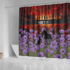 Personalised ANZAC Day Shower Curtain Remembering the Animals of War
