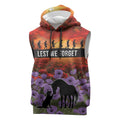 Personalised ANZAC Day Sleeveless Hoodie Remembering the Animals of War