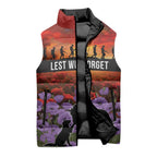 Personalised ANZAC Day Sleeveless Puffer Jacket Remembering the Animals of War