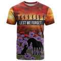 Personalised ANZAC Day T Shirt Remembering the Animals of War