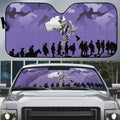 ANZAC Day Auto Sun Shade Lest We Forget the Animals Too