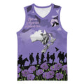 ANZAC Day Basketball Jersey Lest We Forget the Animals Too