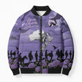 ANZAC Day Bomber Puffer Jacket Lest We Forget the Animals Too