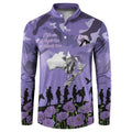 ANZAC Day Button Sweatshirt Lest We Forget the Animals Too