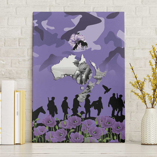 ANZAC Day Canvas Wall Art Lest We Forget the Animals Too