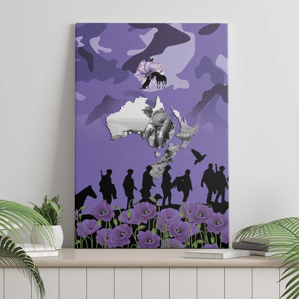 ANZAC Day Canvas Wall Art Lest We Forget the Animals Too