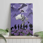 ANZAC Day Canvas Wall Art Lest We Forget the Animals Too