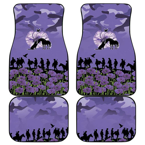 ANZAC Day Car Mats Lest We Forget the Animals Too