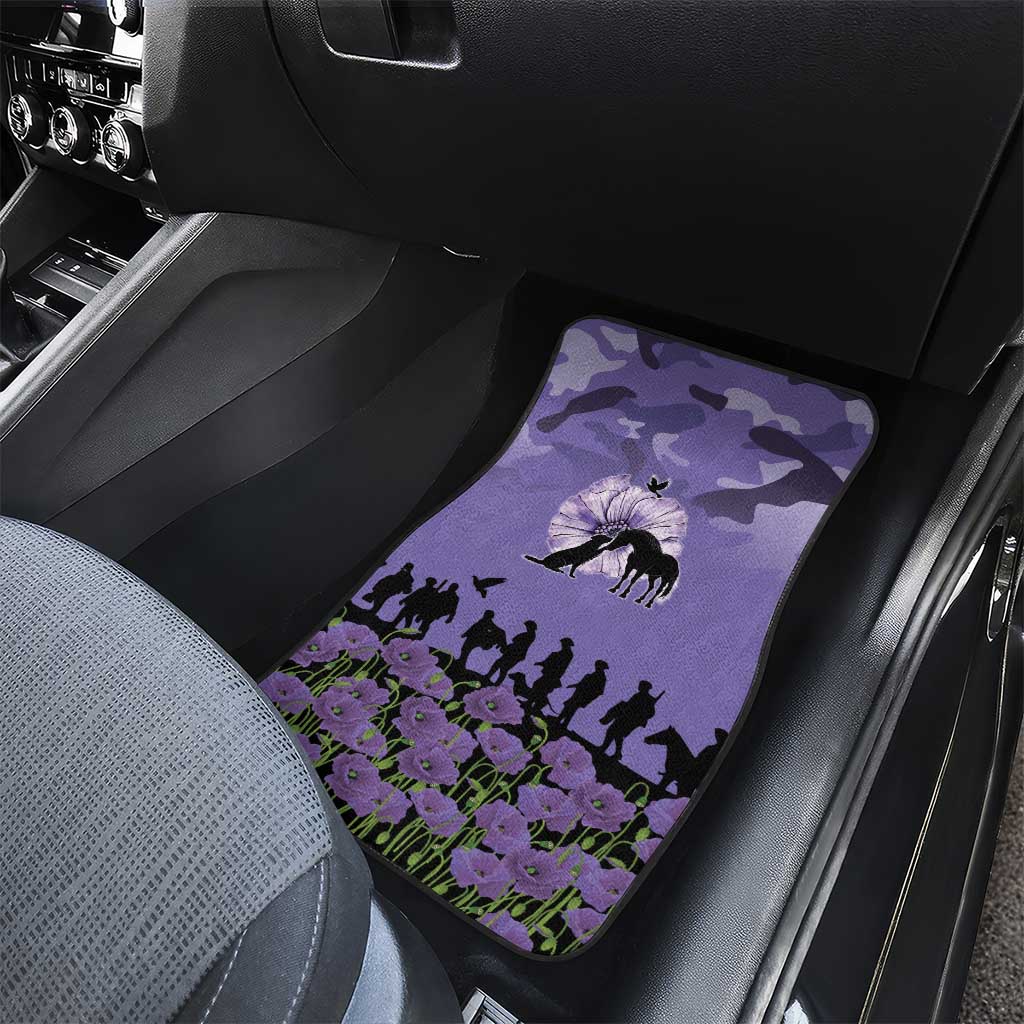 ANZAC Day Car Mats Lest We Forget the Animals Too