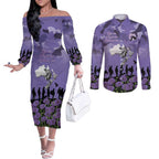 ANZAC Day Couples Matching Off The Shoulder Long Sleeve Dress and Long Sleeve Button Shirt Lest We Forget the Animals Too