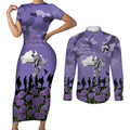 ANZAC Day Couples Matching Short Sleeve Bodycon Dress and Long Sleeve Button Shirt Lest We Forget the Animals Too