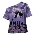 ANZAC Day Cross Shoulder Shirt Lest We Forget the Animals Too