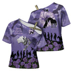 ANZAC Day Cross Shoulder Shirt Lest We Forget the Animals Too