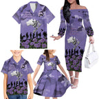 ANZAC Day Family Matching Off The Shoulder Long Sleeve Dress and Hawaiian Shirt Lest We Forget the Animals Too