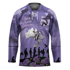 ANZAC Day Hockey Jersey Lest We Forget the Animals Too