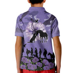 ANZAC Day Kid Polo Shirt Lest We Forget the Animals Too