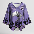 ANZAC Day Kimono Sleeve Blouse Lest We Forget the Animals Too