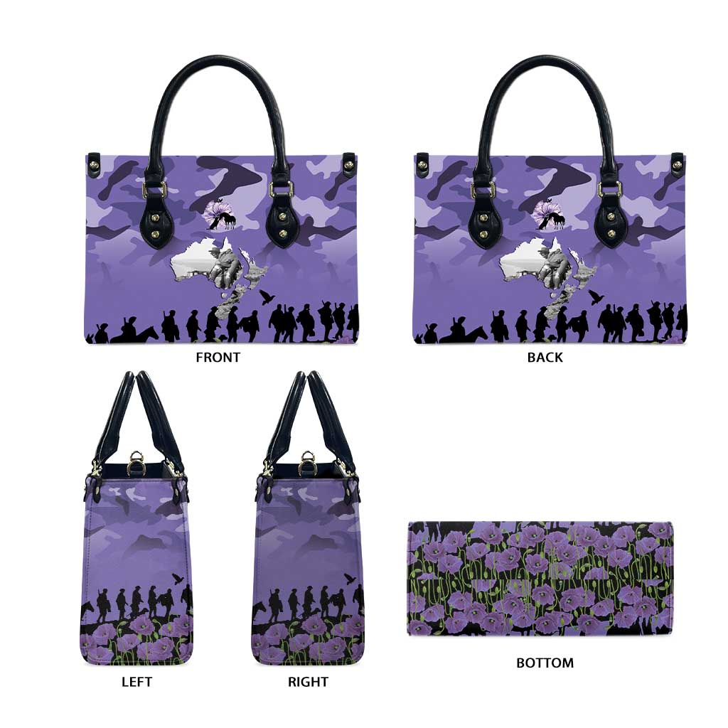 ANZAC Day Leather Bag Lest We Forget the Animals Too