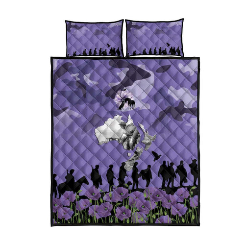 ANZAC Day Quilt Bed Set Lest We Forget the Animals Too