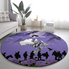 ANZAC Day Round Carpet Lest We Forget the Animals Too