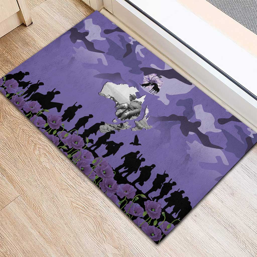 ANZAC Day Rubber Doormat Lest We Forget the Animals Too