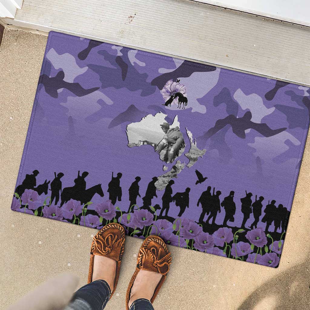 ANZAC Day Rubber Doormat Lest We Forget the Animals Too