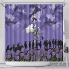 ANZAC Day Shower Curtain Lest We Forget the Animals Too