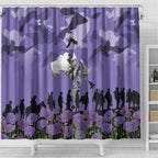 ANZAC Day Shower Curtain Lest We Forget the Animals Too