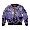 ANZAC Day Sleeve Zip Bomber Jacket Lest We Forget the Animals Too