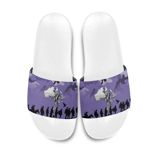 ANZAC Day Slide Sandals Lest We Forget the Animals Too