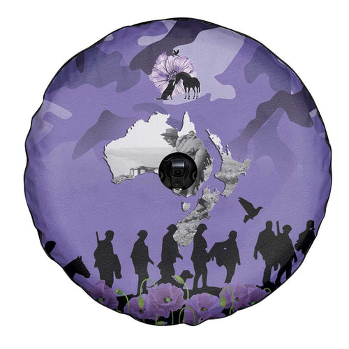 ANZAC Day Spare Tire Cover Lest We Forget the Animals Too