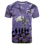 ANZAC Day T Shirt Lest We Forget the Animals Too