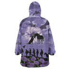 ANZAC Day Wearable Blanket Hoodie Lest We Forget the Animals Too
