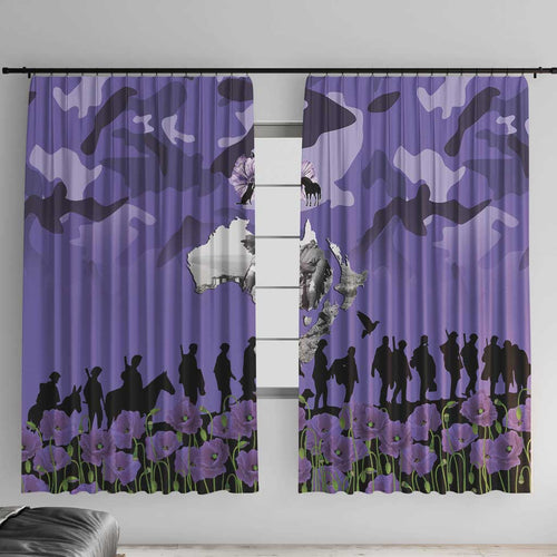 ANZAC Day Window Curtain Lest We Forget the Animals Too