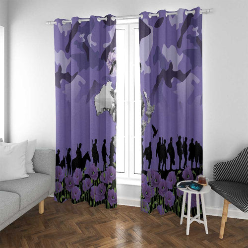 ANZAC Day Window Curtain Lest We Forget the Animals Too