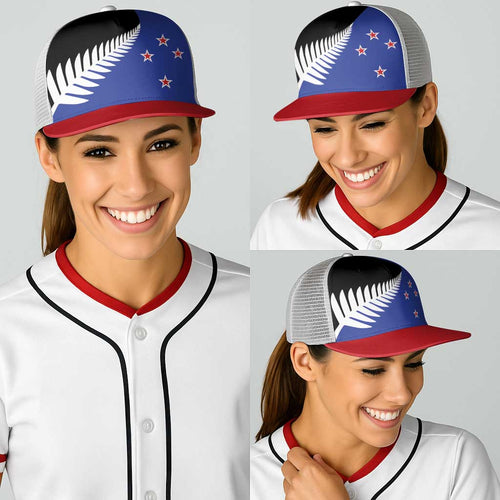 New Zealand Baseball Net Cap National Flag Style - Aussie Hoodie