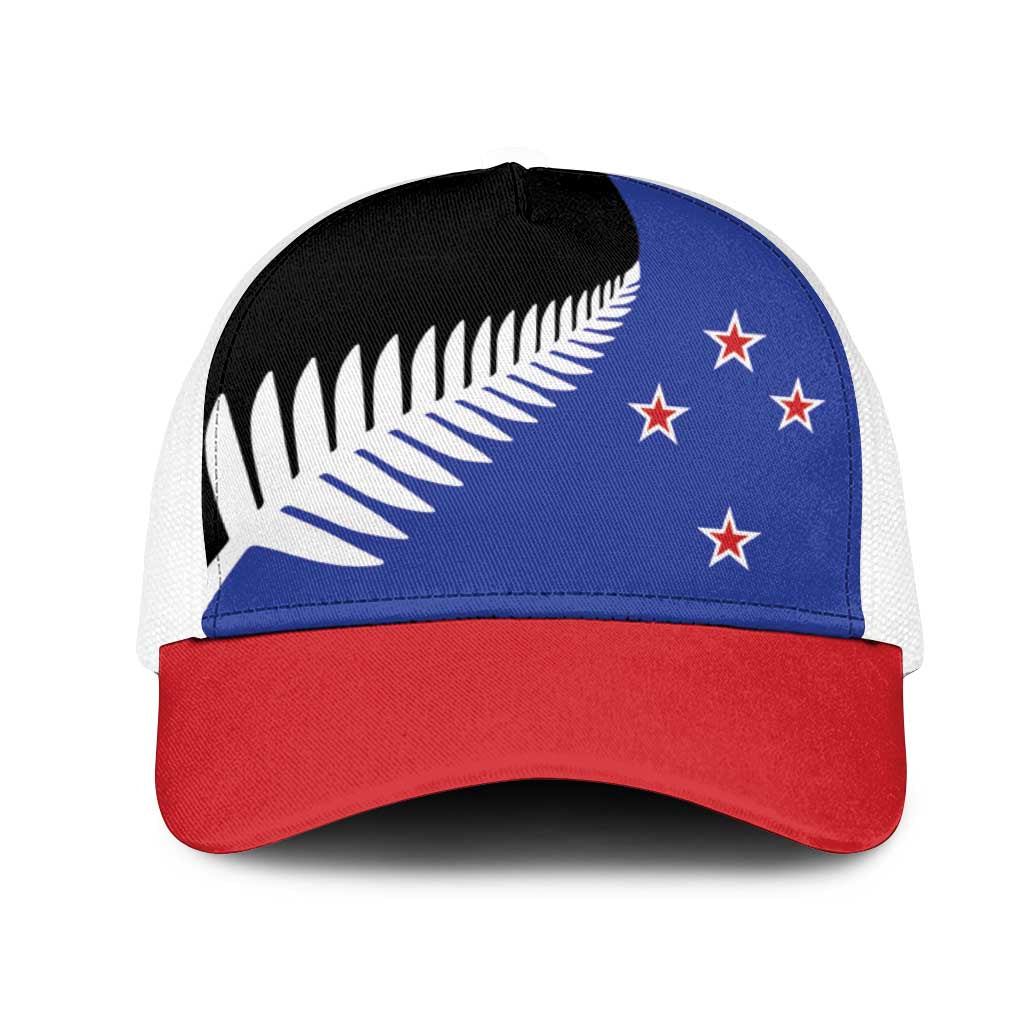 New Zealand Mesh Trucker Cap National Flag Style - Aussie Hoodie