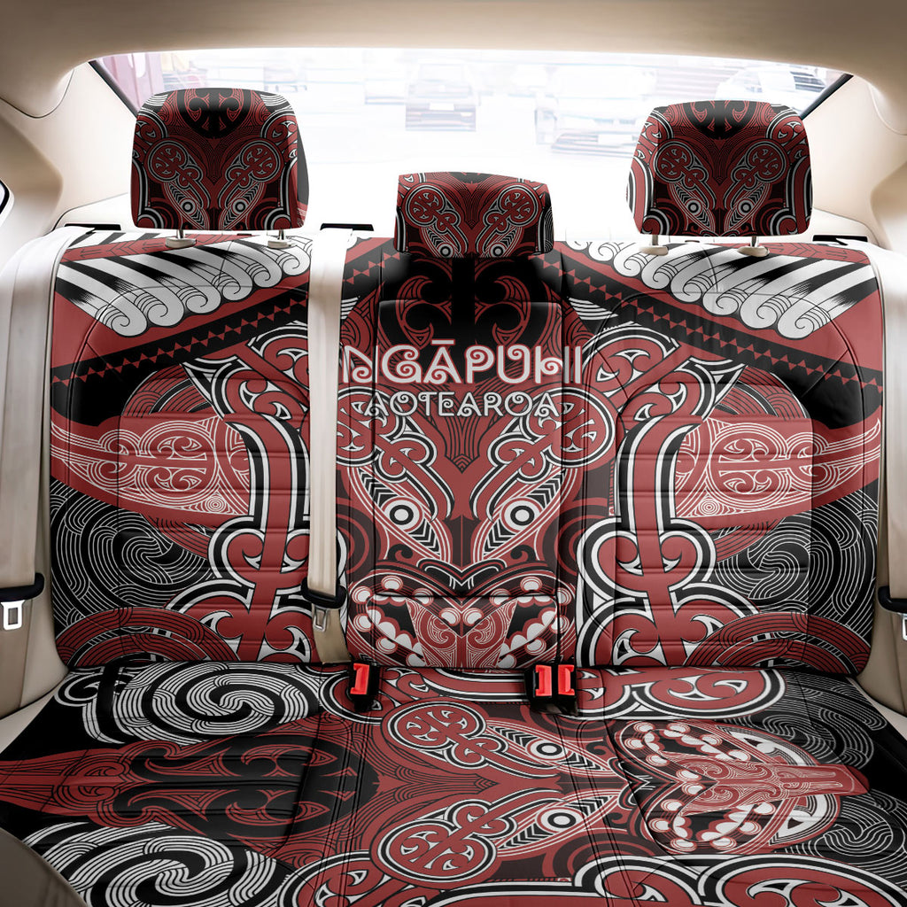 Aotearoa Iwi Ngapuhi Back Car Seat Cover Maori Kowhaiwhai Pattern